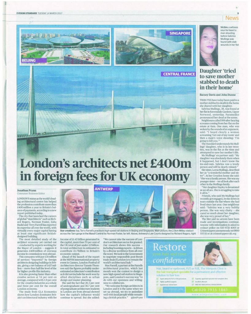 London’s architects net £400m in foreign fees for UK economy